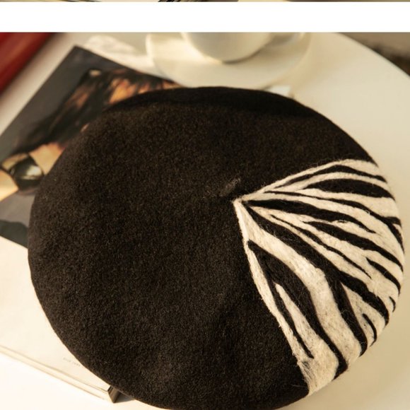 Designer Painter Hat, 100% Handmade Wool Felt-Gift - Picture 2 of 7